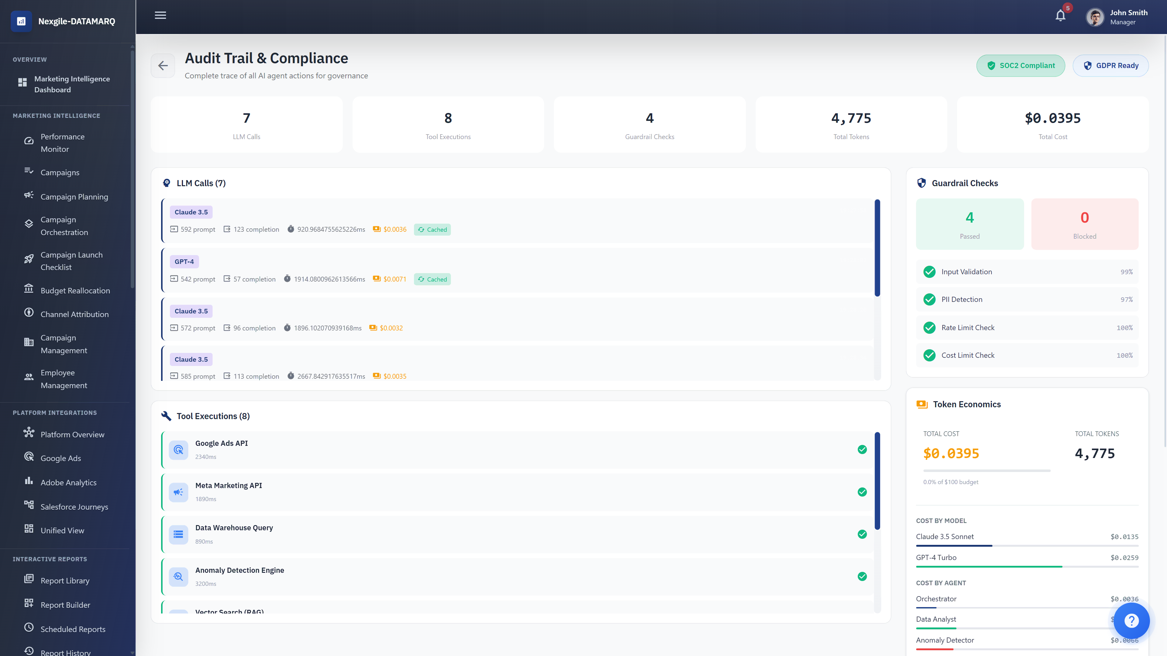Campaign Diagnostics - Audit Trail & Compliance