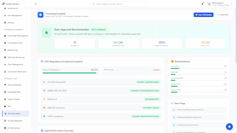 Processing Results & Compliance